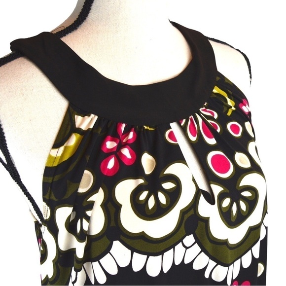 70s Mod Print Bubble Hem Dress, Size 7/8 NEW - Picture 3 of 7